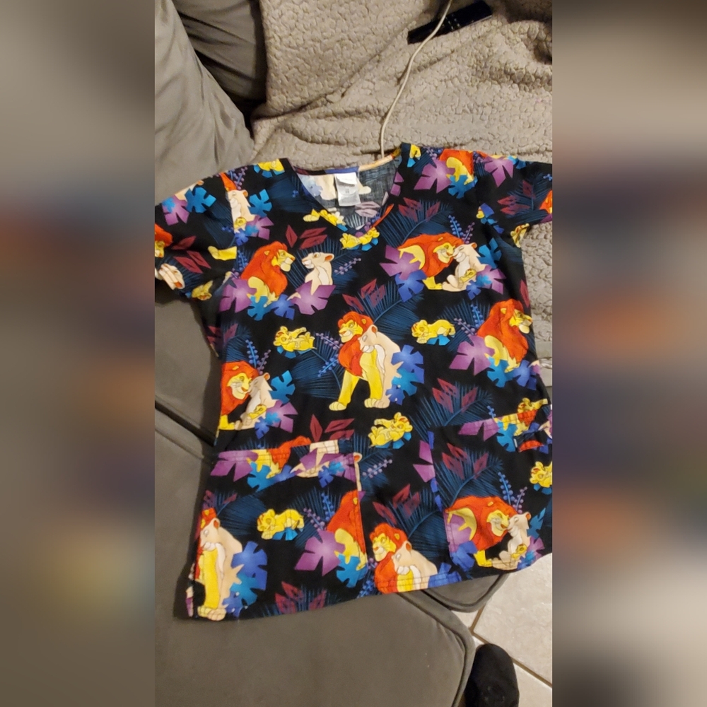 Disney scrubs tops set of 3